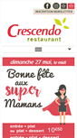 Mobile Screenshot of crescendo-restauration.fr
